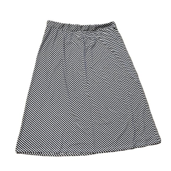 Terra & Sky Pull On Maxi Skirt ~ Sz 2X ~ Long ~ Black & White ~ Stretchy - Picture 1 of 4